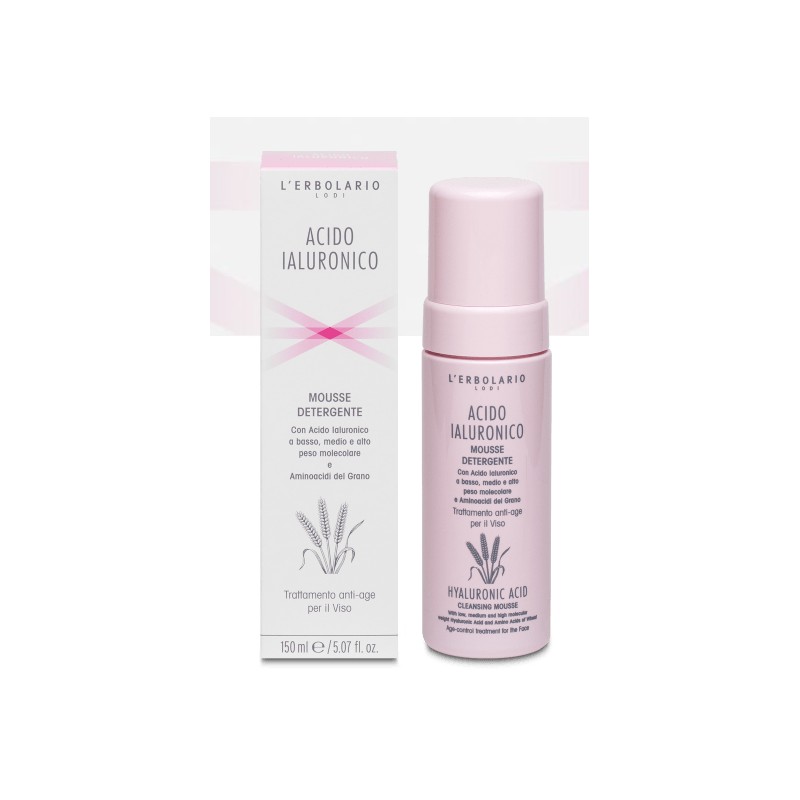 mousse detergente  Acido jaluronico L'Erbolario