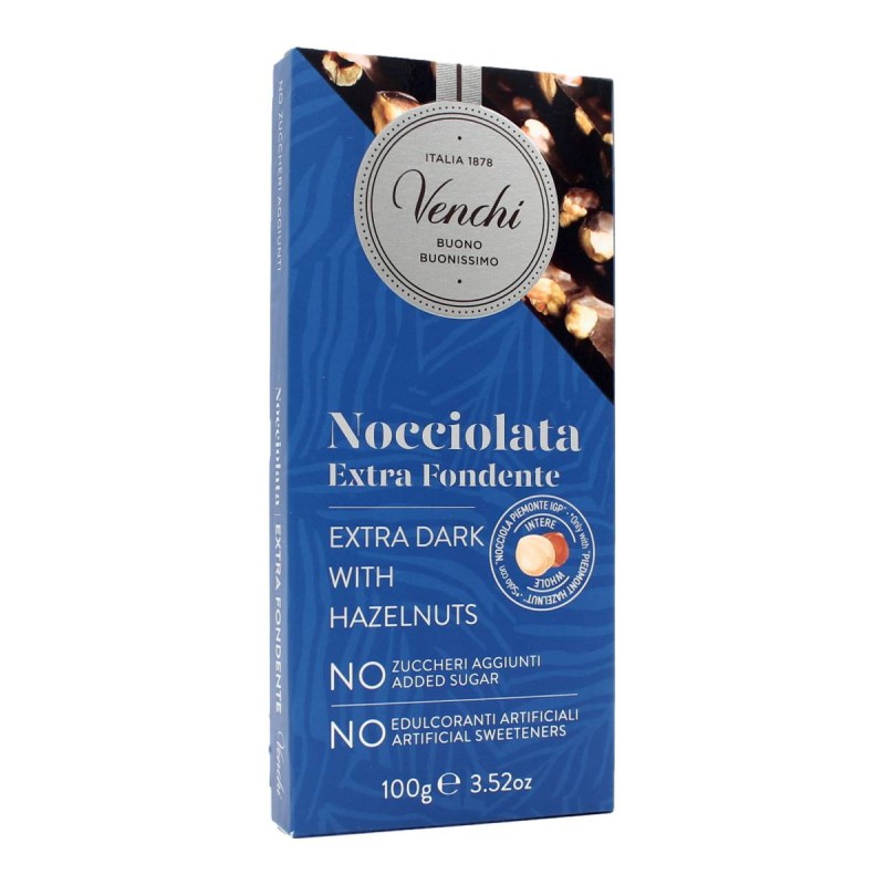 Nocciolato Fondente senza zucchero  100 gr Venchi