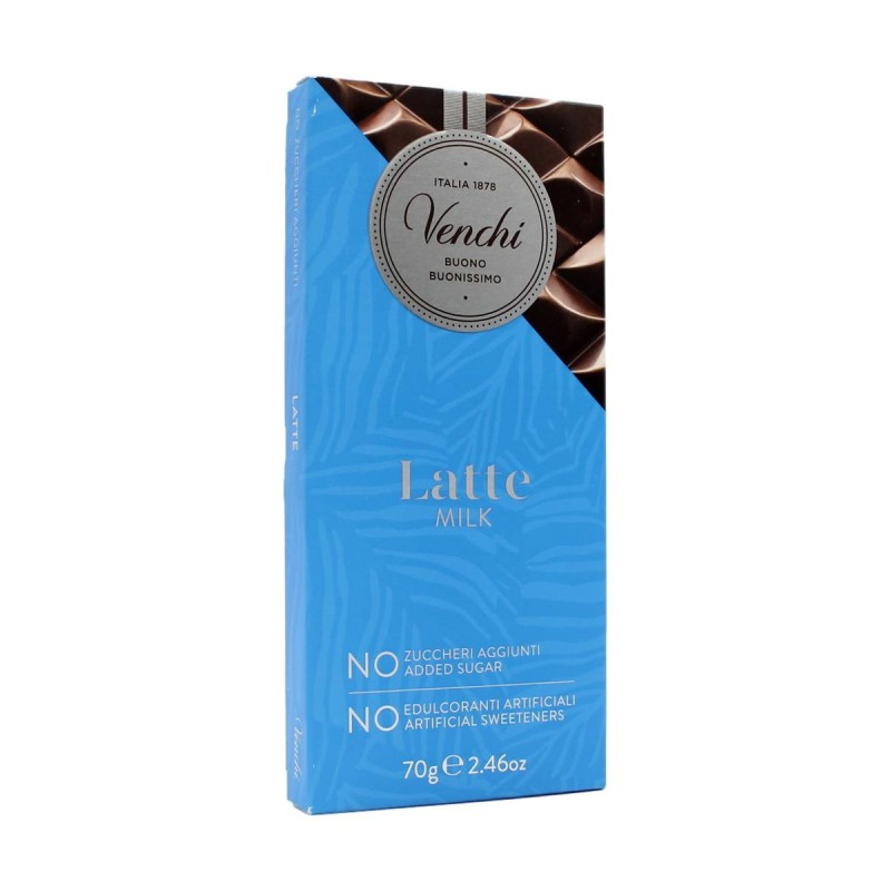 tavoletta al latte senza zucchero 70 gr   Venchi