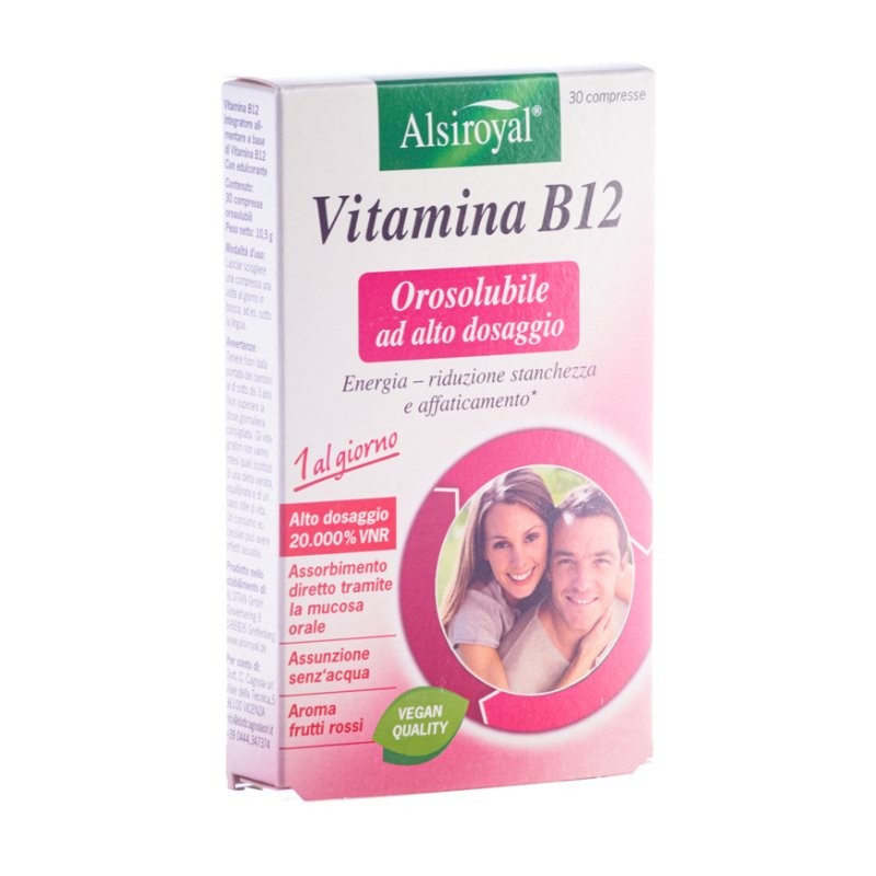 Vitamina  B12 compresse orosolubili   Alsiroyal