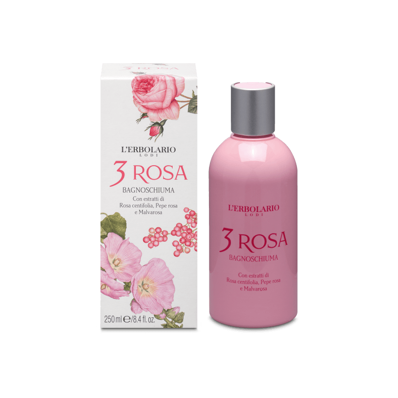 Bagnoschiuma 3 Rosa l'Erbolario