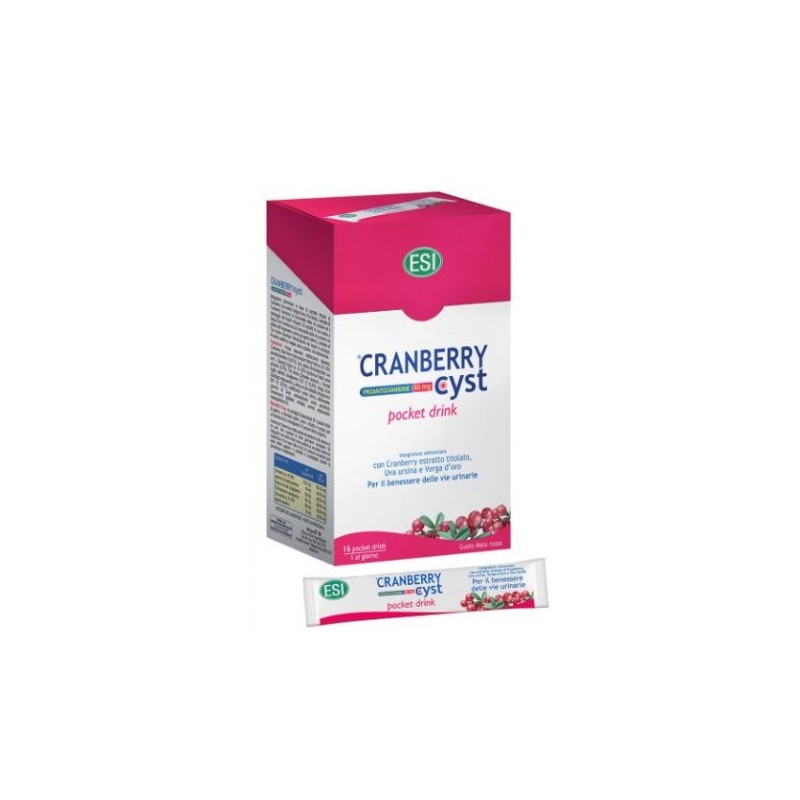 Cranberry Cyst pocket drink  ESI