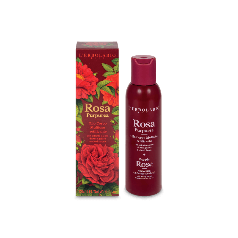 Olio Corpo Multiuso Setificante Rosa Purpurea  L'Erbolario