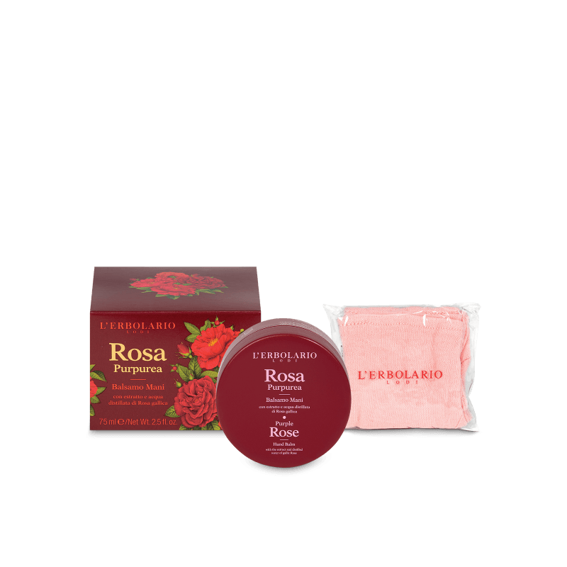 Balsamo Mani con Guanto Rosa Purpurea L'Erbolario